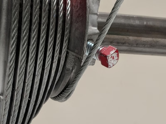 Steel wire rope wound onto a drum