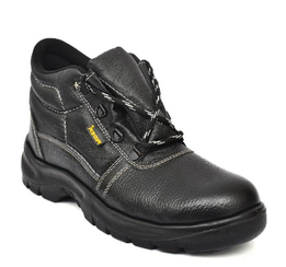 Rider 2206 high ankle black leather safety boot