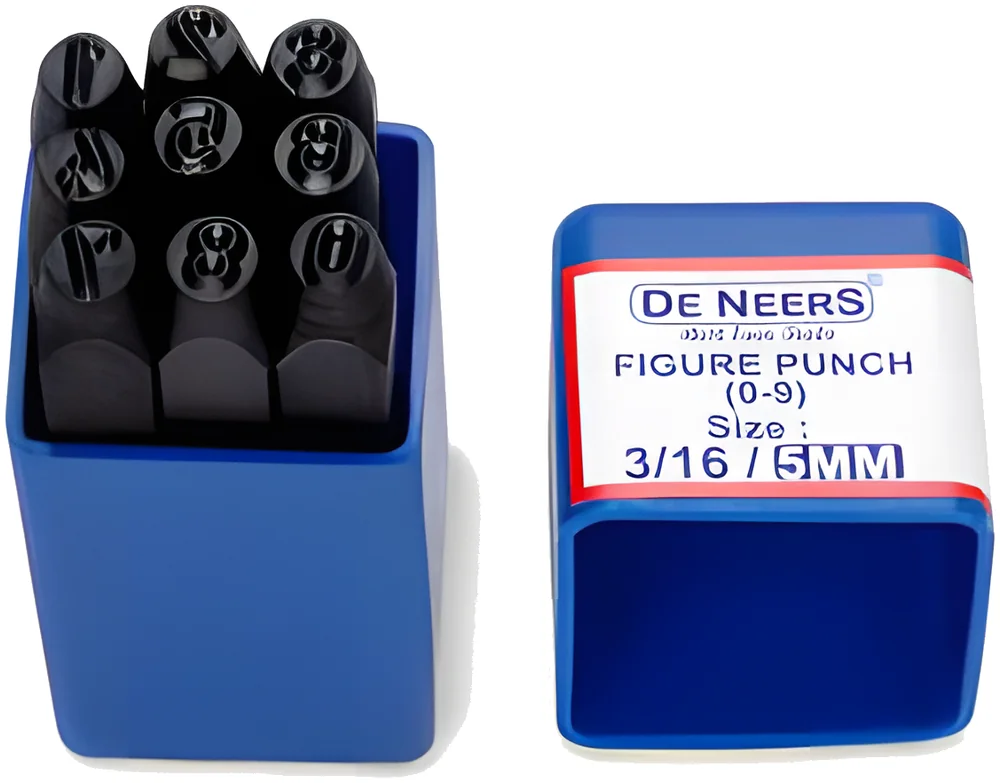 De Neers Letter & Figure Punch Set